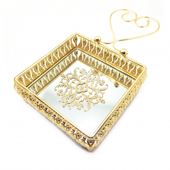 SERVIETTE BOX GOLD